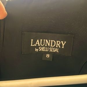 Black linen dress by Laundry size 8